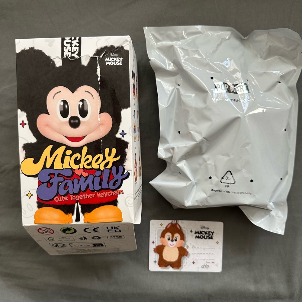 Mickey Family Cute Together Keychain